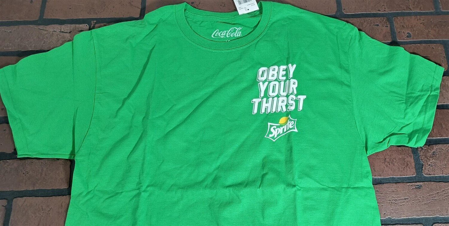 SPRITE - 2021 Obey Your Thirst 2 sided T-shirt ~Never Worn~ M L