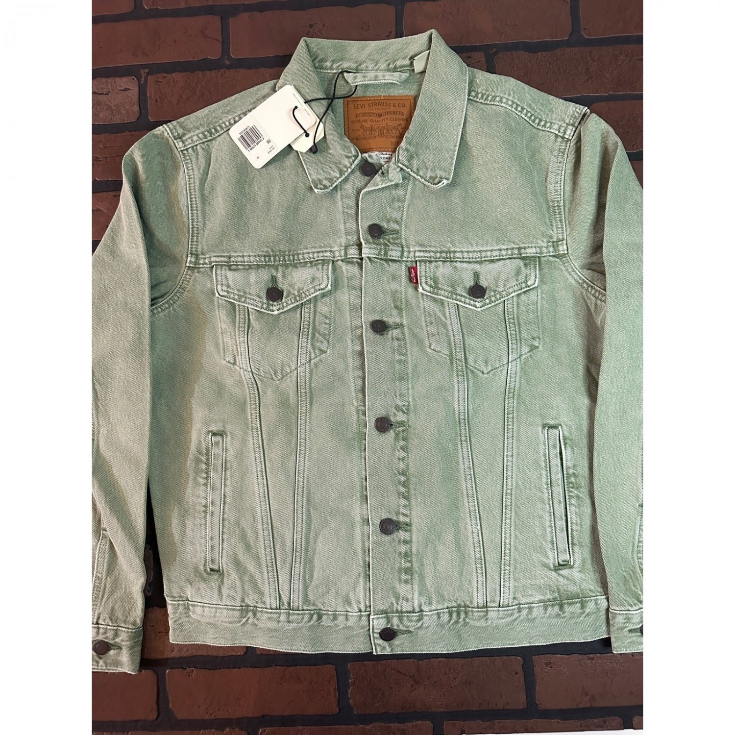 Levi&acirc;��s Green Denim Jacket