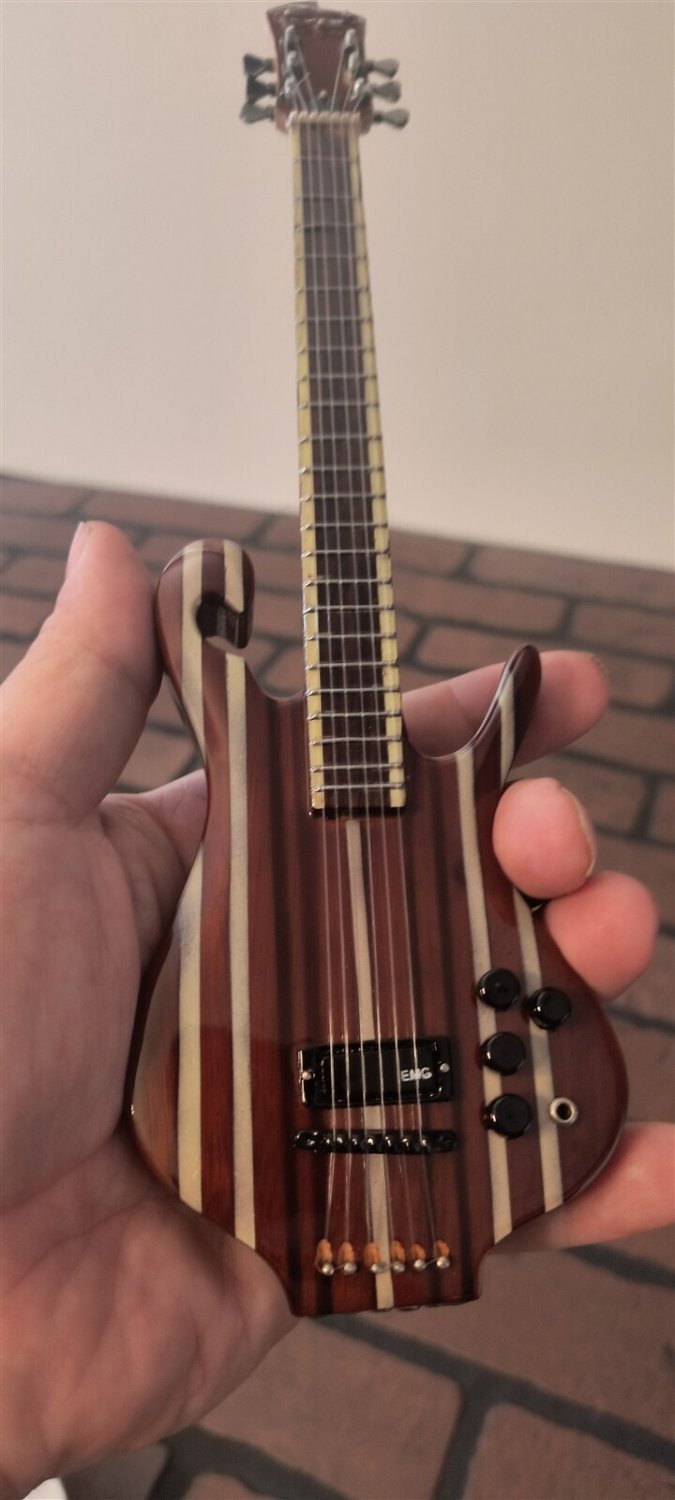LES CLAYPOOL - Carl Thompson Rainbow Bass 1:4 Scale Replica Guitar ~Axe Heaven~