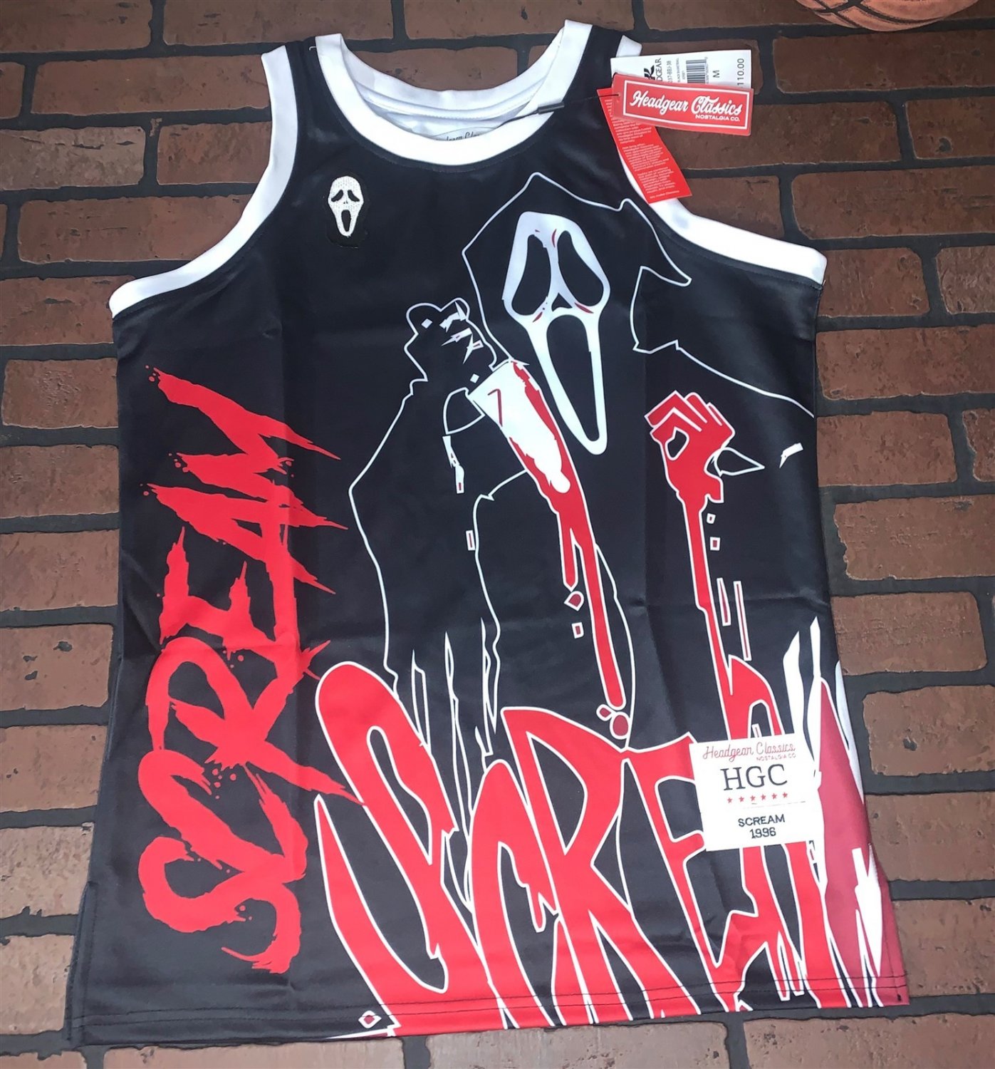 SCREAM / GHOSTFACE Headgear Classics Basketball Jersey ~Never Worn~ S M L XL XXL