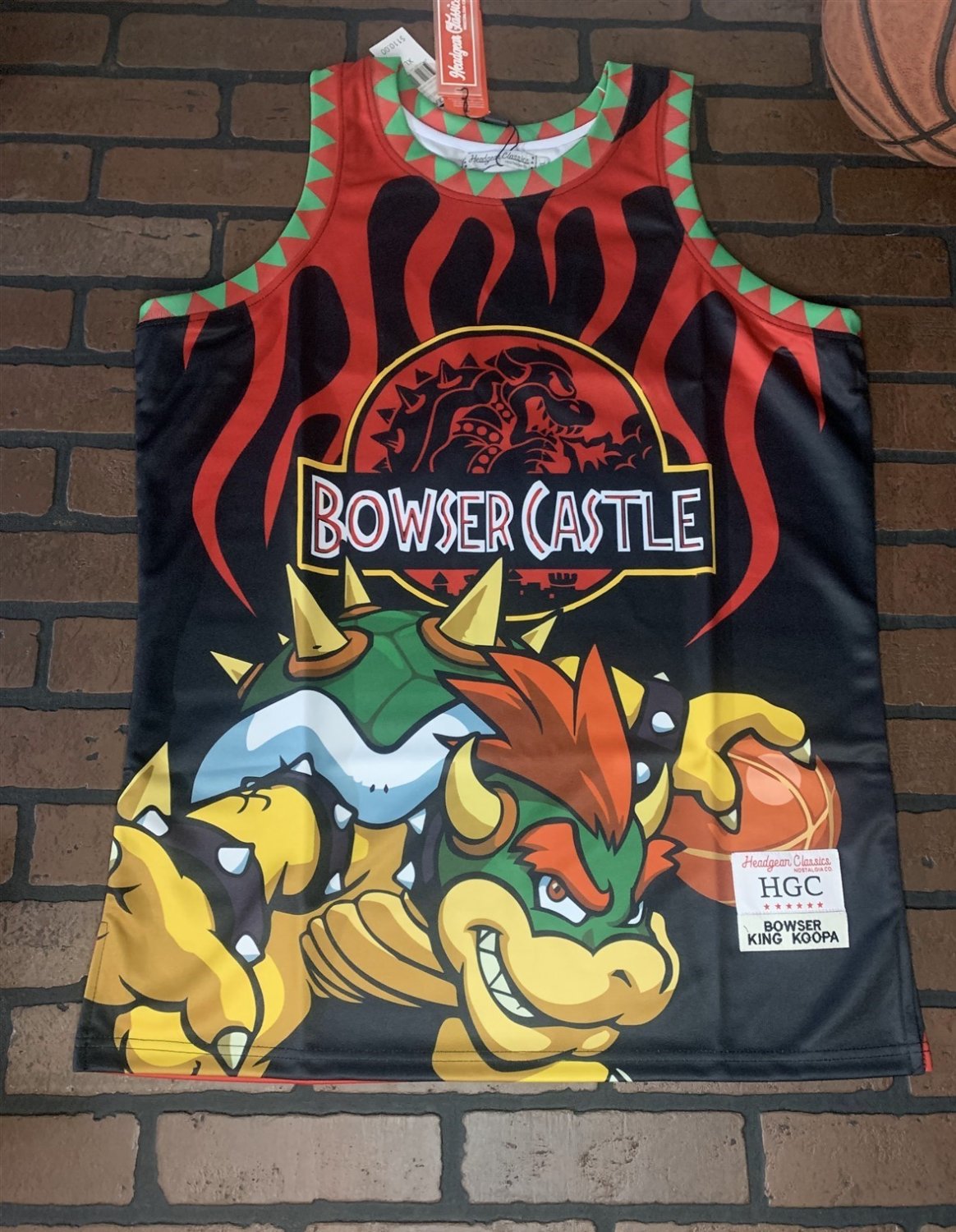 BOWSER Headgear Classics Basketball Jersey ~Never Worn~ S-2XL