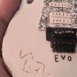 STEVE VAI -Ibanez Distressed White JEM EVO 1:4 Scale Replica Guitar ~Axe Heaven~