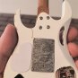 STEVE VAI -Ibanez Distressed White JEM EVO 1:4 Scale Replica Guitar ~Axe Heaven~