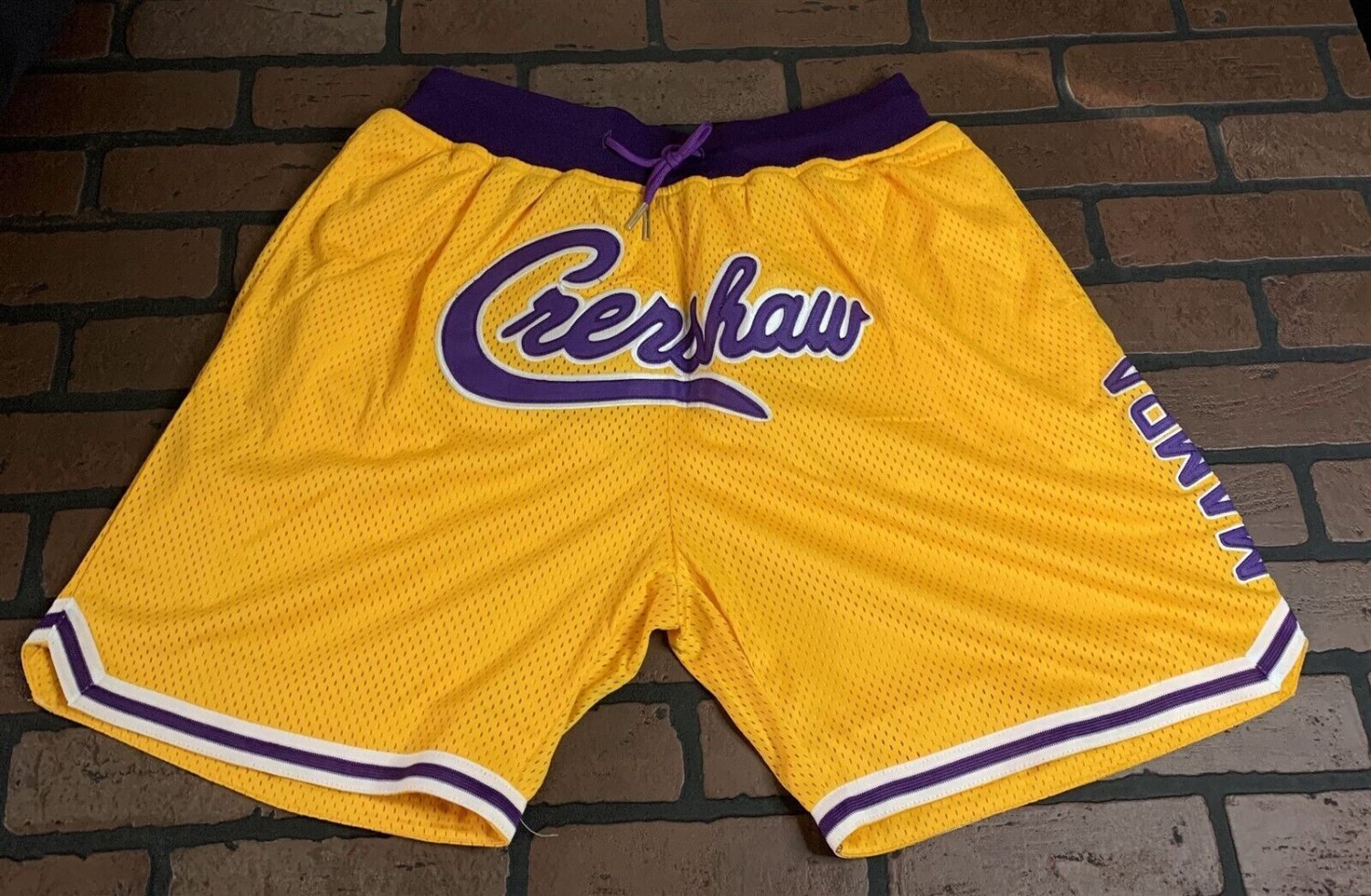 KOBE/MAMBA CRENSHAW Headgear Classics Gold Basketball Shorts ~Never Worn~ 2XL