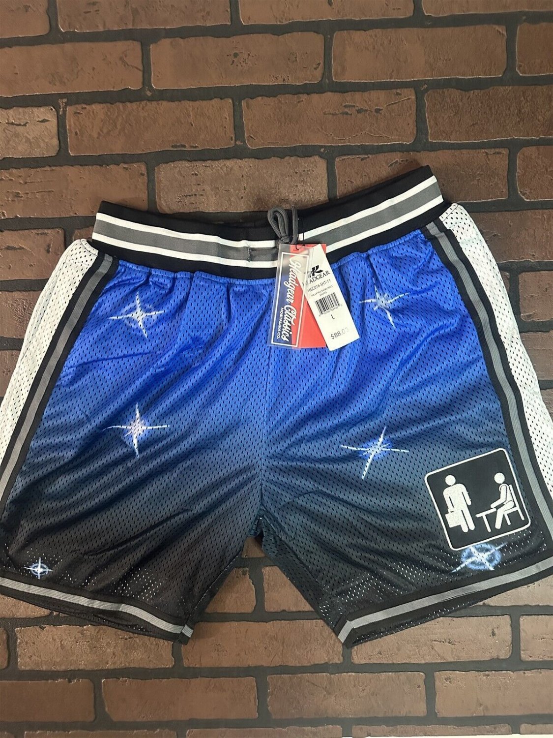 THE OFFICE Blue Headgear Classics Basketball Shorts ~Never Worn~ XL