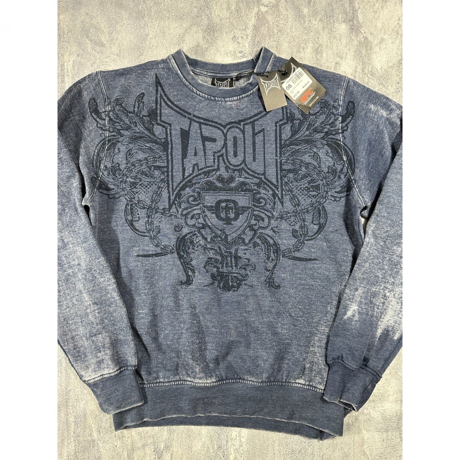Tap-Out UFC Vintage Indigo Sweatshirt ~Never Worn S, L, 2XL~