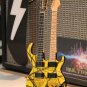 EDDIE VAN HALEN -Kramer Yellow/Black Double-Neck 1:4 Scale Replica Guitar