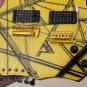 EDDIE VAN HALEN -Kramer Yellow/Black Double-Neck 1:4 Scale Replica Guitar