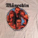 MANESKIN - 2023 Rush World Tour 2 Sided Tan T-shirt ~Never Worn~ M L XL