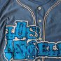 NIPSEY HUSSLE Brand X The Marathon Continues Blue Baseball Jersey~New~M L XL 2XL