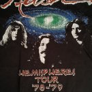 RUSH - HEMISPHERES 78-79 Tour Reprint Distressed T-shirt ~Never Worn~ S M L