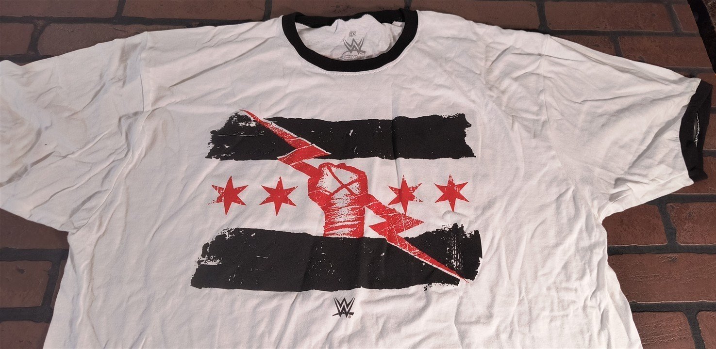 CM PUNK - Best in the World White Ringer T-shirt ~Never Worn~ 2XL