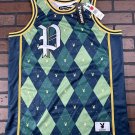 PLAYBOY BUNNY Green Argyle Headgear Classics Basketball Jersey ~Never Worn~M-2XL