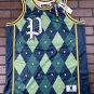 PLAYBOY BUNNY Green Argyle Headgear Classics Basketball Jersey ~Never Worn~M-2XL