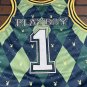 PLAYBOY BUNNY Green Argyle Headgear Classics Basketball Jersey ~Never Worn~M-2XL