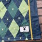 PLAYBOY BUNNY Green Argyle Headgear Classics Basketball Jersey ~Never Worn~M-2XL