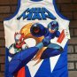 MEGA MAN White Headgear Classics Basketball Jersey ~Never Worn~ S L