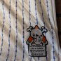 DREAMVILLE Barbed Wire Turquoise Brand X White Baseball Jersey ~New~ L XL