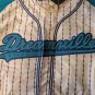 DREAMVILLE Barbed Wire Turquoise Brand X White Baseball Jersey ~New~ L XL