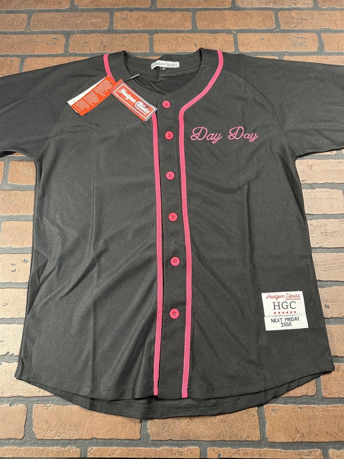 PINKY'S Day Day Next Friday Headgear Classics Black Baseball Jersey ~New~ M-XXL