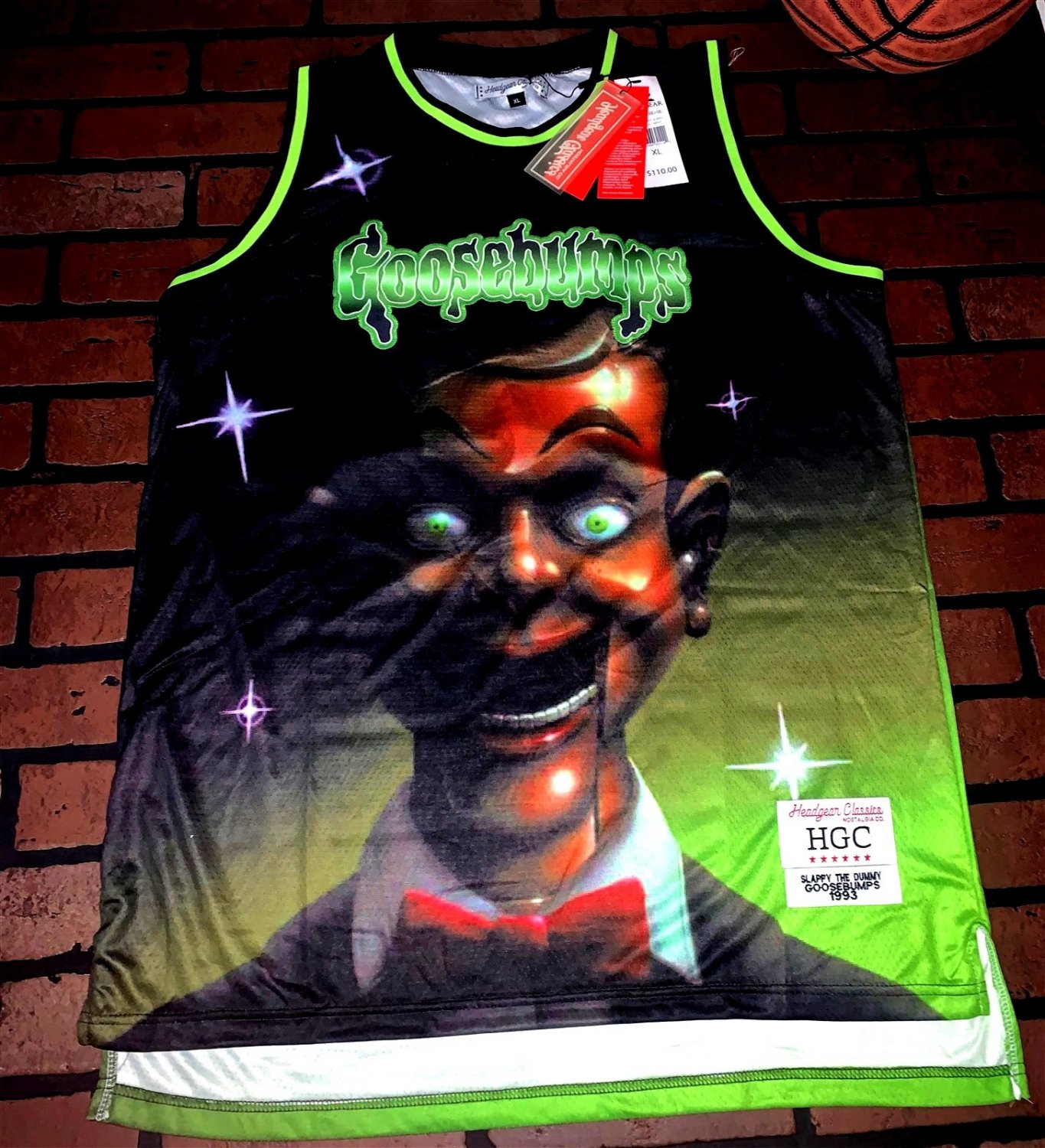 GOOSEBUMPS / SLAPPY Headgear Classics Basketball Jersey ~Never Worn~ S-2XL