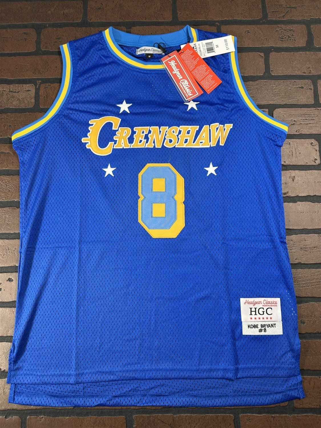 KOBE CRENSHAW Sky Blue Headgear Classics Basketball Jersey~Never Worn~M L XL 2XL