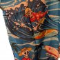 Surfing Skeleton Hawaiian Shirt Men&acirc;��s Tropical Button-Up Aloha Beachwear ~New~