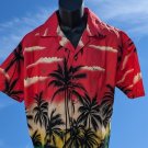 Hawaiian Fuscia Shirt Men’s Tropical Button-Up Casual Aloha Beachwear ~New~S-XL