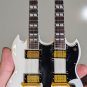GIBSON Doubleneck SG EDS-1275 White 1:4 Scale Replica Guitar ~Axe Heaven~