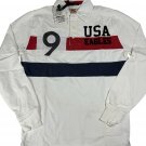 USA Canterbury White Rugby Polo Shirt