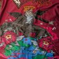 JUICE WRLD Brand X Fighting Demons Maroon Baseball Jersey ~New~ M L XL 2XL