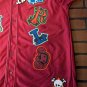 JUICE WRLD Brand X Fighting Demons Maroon Baseball Jersey ~New~ M L XL 2XL