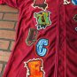 JUICE WRLD Brand X Fighting Demons Maroon Baseball Jersey ~New~ M L XL 2XL