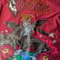 JUICE WRLD Brand X Fighting Demons Maroon Baseball Jersey ~New~ M L XL 2XL