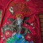 JUICE WRLD Brand X Fighting Demons Maroon Baseball Jersey ~New~ M L XL 2XL