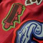JUICE WRLD Brand X Fighting Demons Maroon Baseball Jersey ~New~ M L XL 2XL