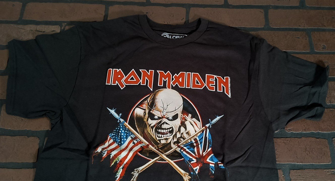 IRON MAIDEN - 2023 Piece Flags (US/UK) shirt ~Never Worn~ M L XL 2XL