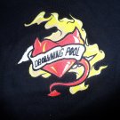DROWNING POOL - Burning Heart Baby Doll T-Shirt ~Never Worn~ OSFA