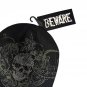 Beware Skull Knit Beanie Black/Green