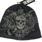 Beware Skull Knit Beanie Black/Green