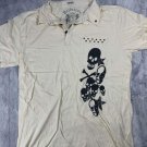 Pollution White Y2K Collared Shirt
