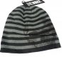 Beware Skull Knit Beanie Striped