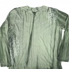Green Pollution Y2K with Hardware Long Sleeve Shirt