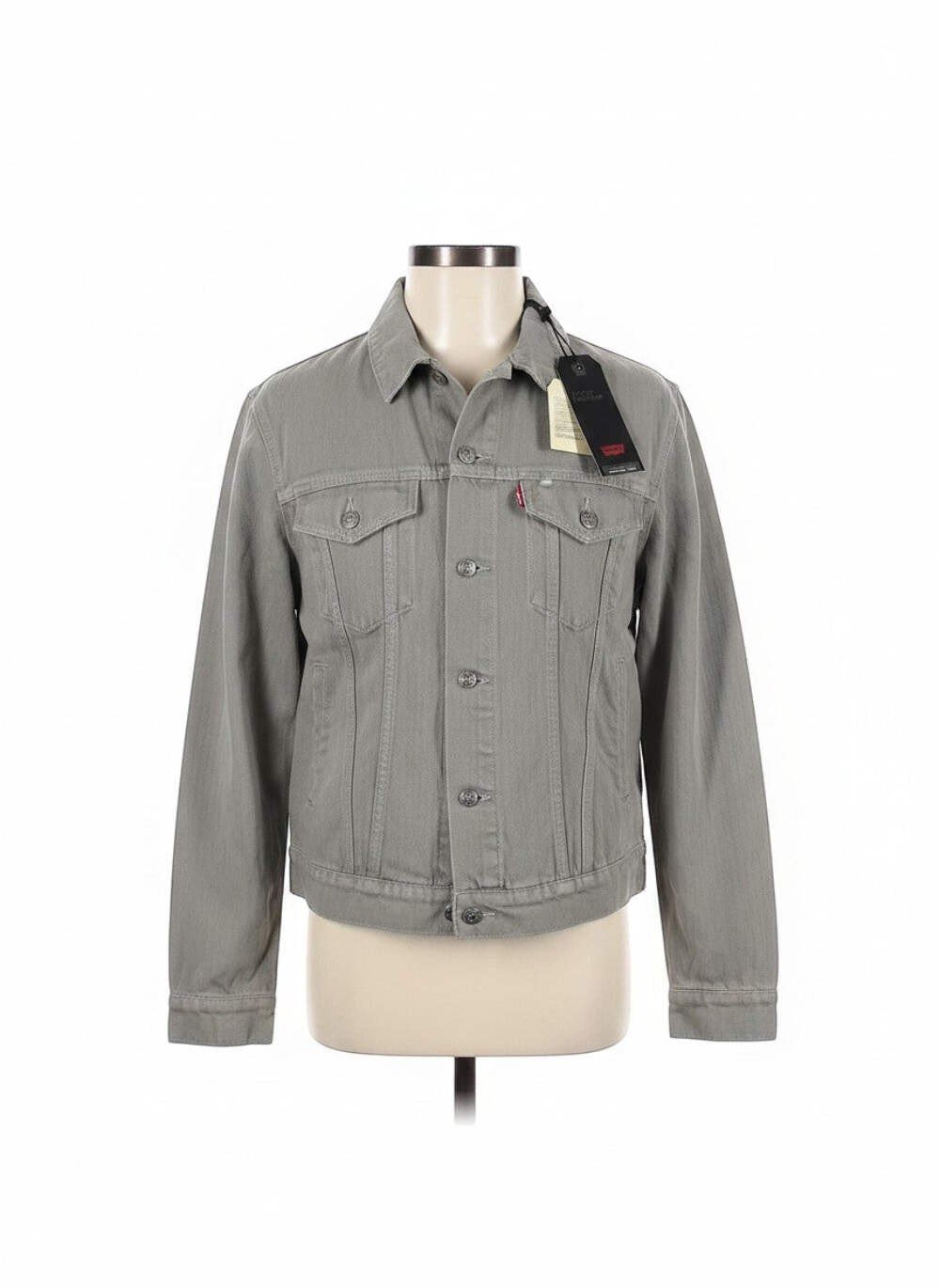 Levi's Light Weight Cropped Gray Denim Jacket