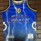 STATIC SHOCK Blue Lightning Headgear Classics Basketball Jersey ~Never Worn~ M