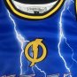 STATIC SHOCK Blue Lightning Headgear Classics Basketball Jersey ~Never Worn~ M
