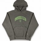 Smokers Club Gray Embroidered Hoodie