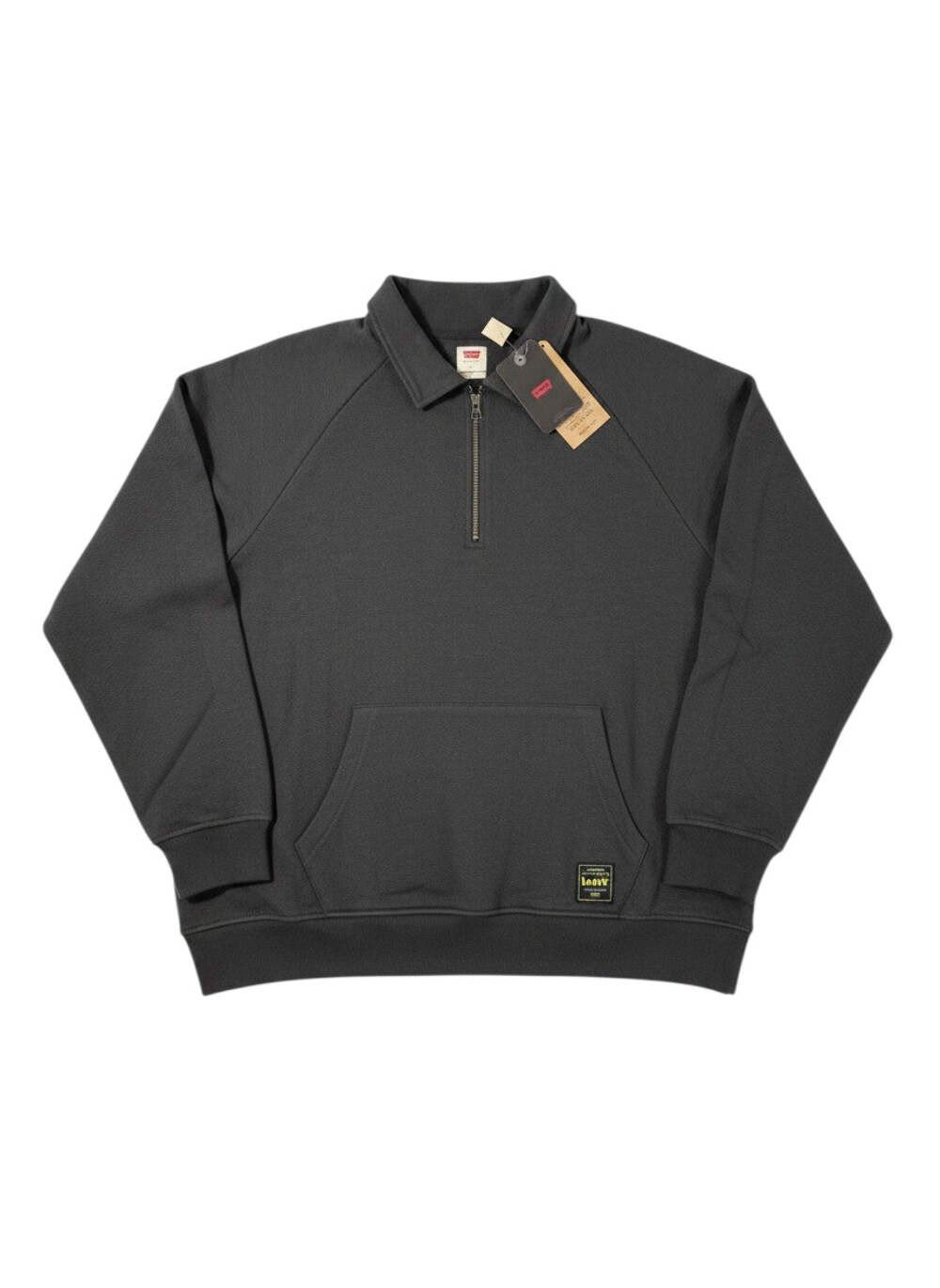Levi's 1/4 Zip Black Sweatshirt