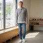 Pro Edge Soft Plain Gray Sweatshirt