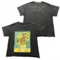Vincent van Gogh Sunflowers T-Shirt Acid Wash Art Tee S-XL